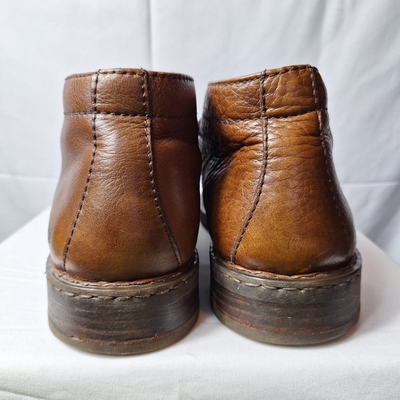 BORN Hemlock Chelsea Boots Mens Sz 12 Brown Leather Lace-Up Preppy Casual Sporty main image 4